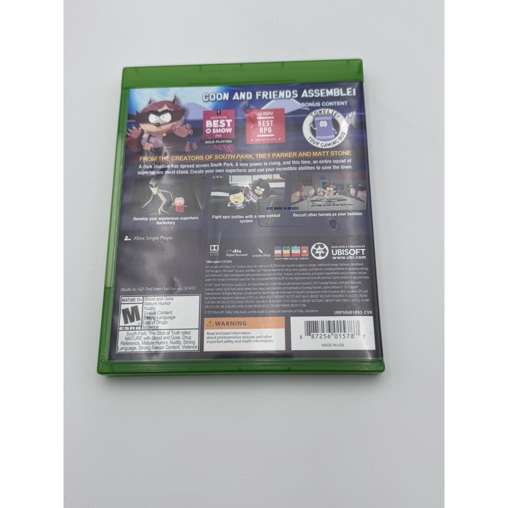 South Park: The Fractured But Whole (Microsoft Xbox One, 2017) Tested EUC - Picture 5 of 5